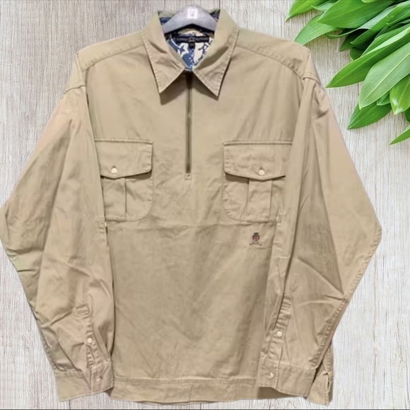 Tommy Hilfiger Other - Tommy Hilfiger Vintage 90s Quarter Zipper Pullover Workwear Men's size Large